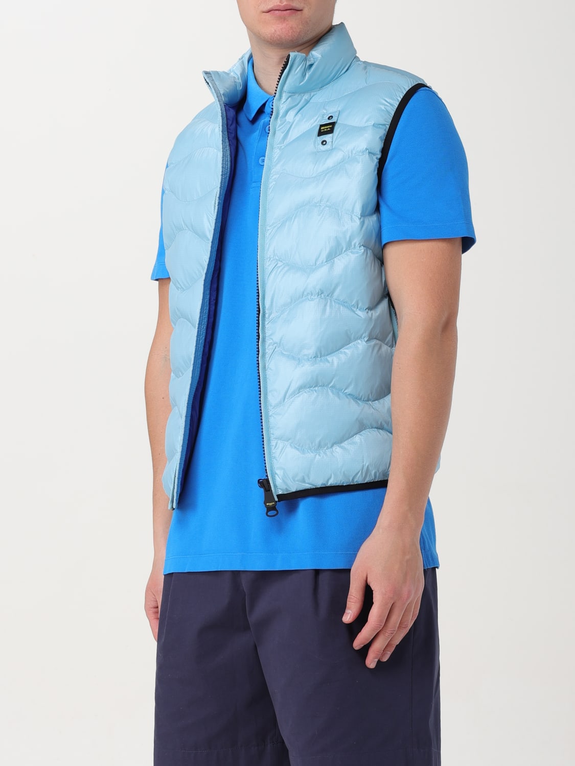 BLAUER SUIT VEST: Blauer men's vest, Gnawed Blue - Img 3