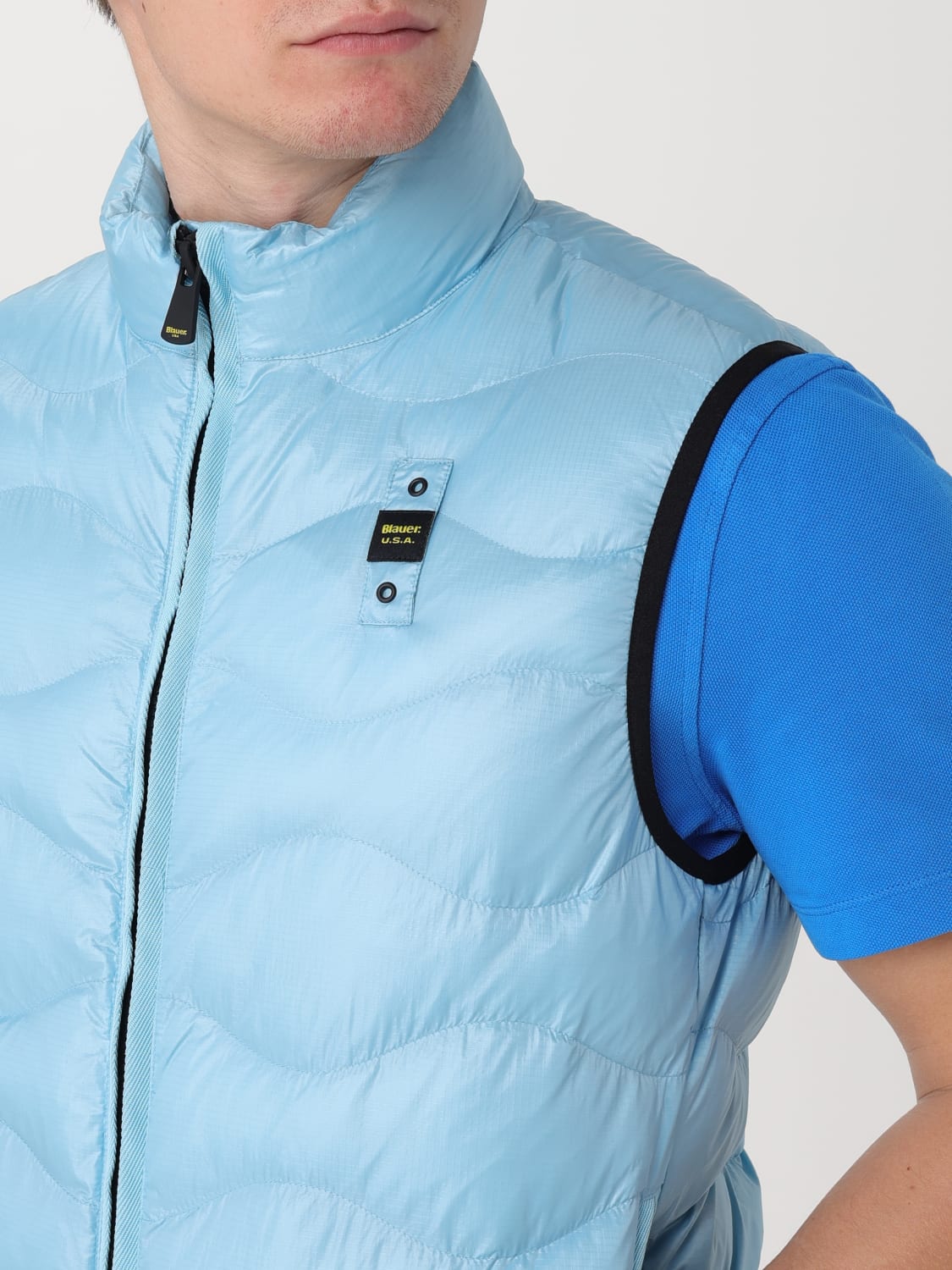 BLAUER SUIT VEST: Blauer men's vest, Gnawed Blue - Img 4