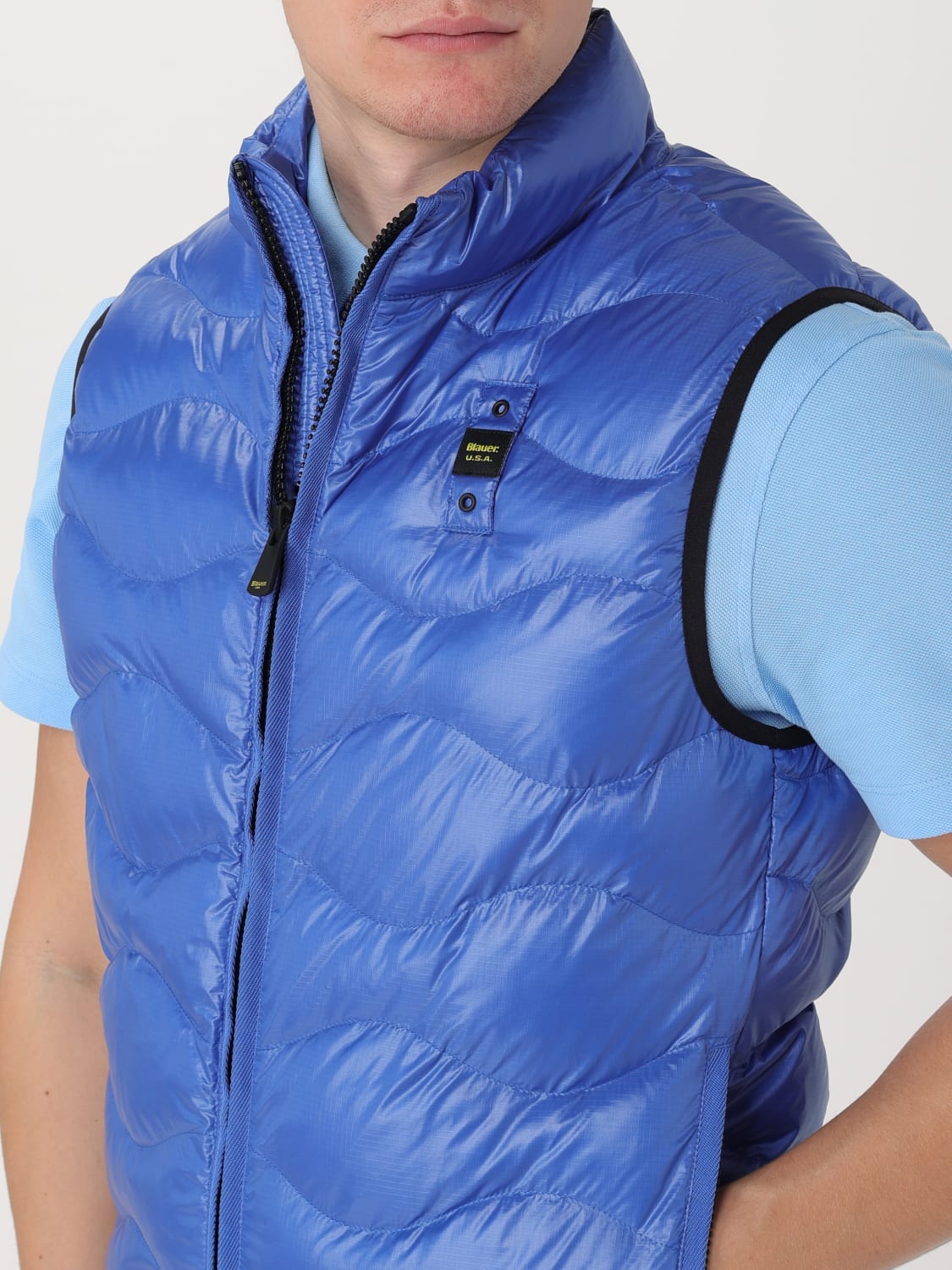 BLAUER SUIT VEST: Blauer men's vest, Royal Blue - Img 4