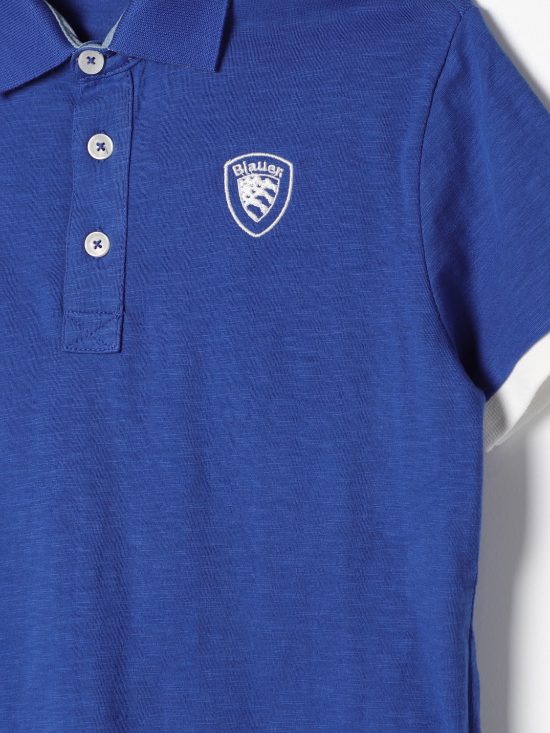 BLAUER POLO SHIRT: Polo shirt kids Blauer, Royal Blue - Img 3