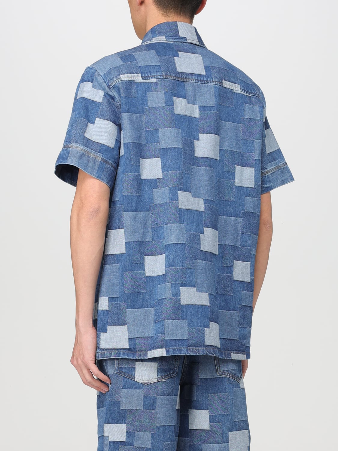 A.P.C. Outlet: Shirt men - Denim | A.P.C. shirt COGWHH12539 online at ...