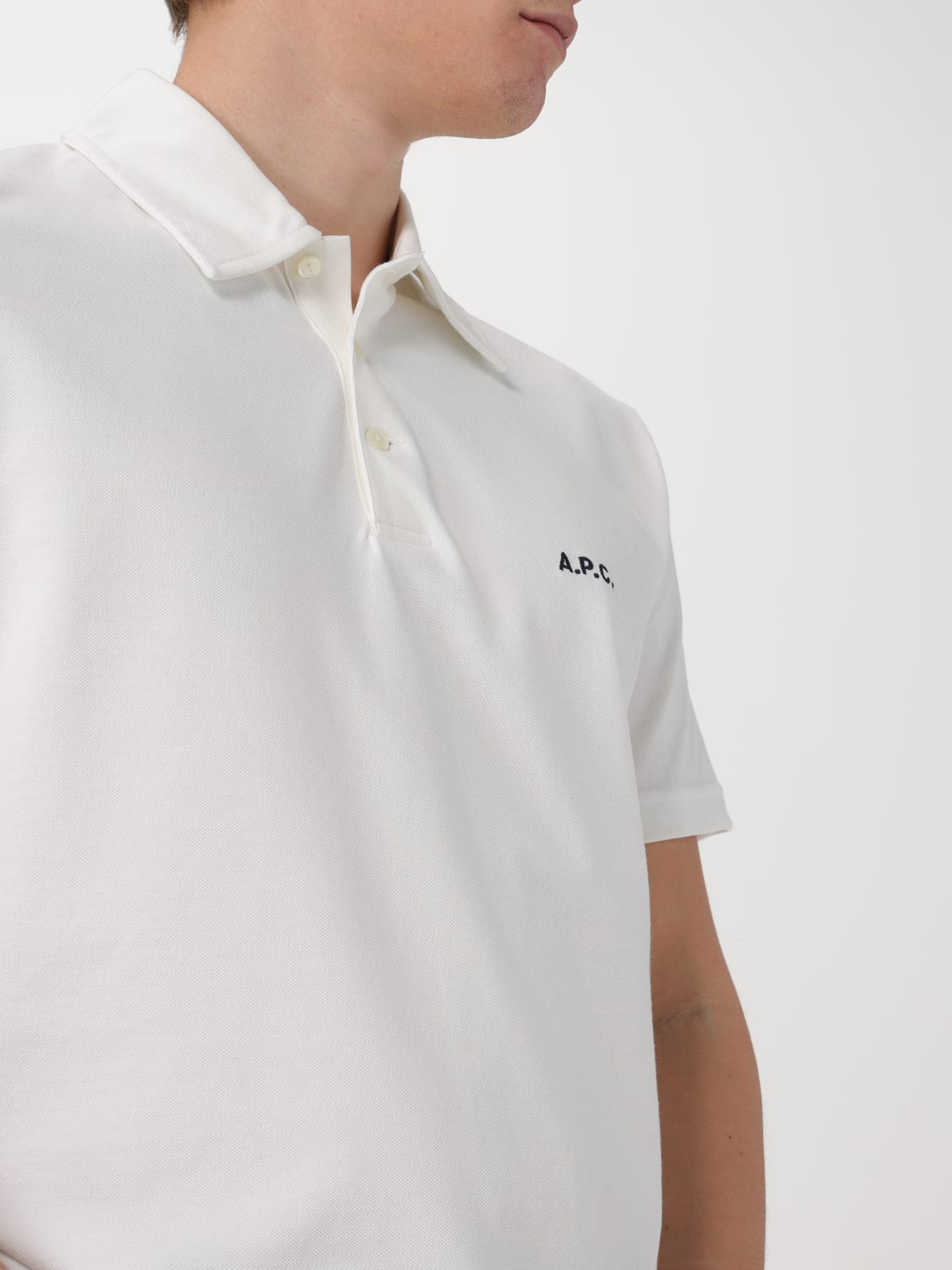 A.P.C. POLO: Polo homme A.P.C., Blanc - Img 3