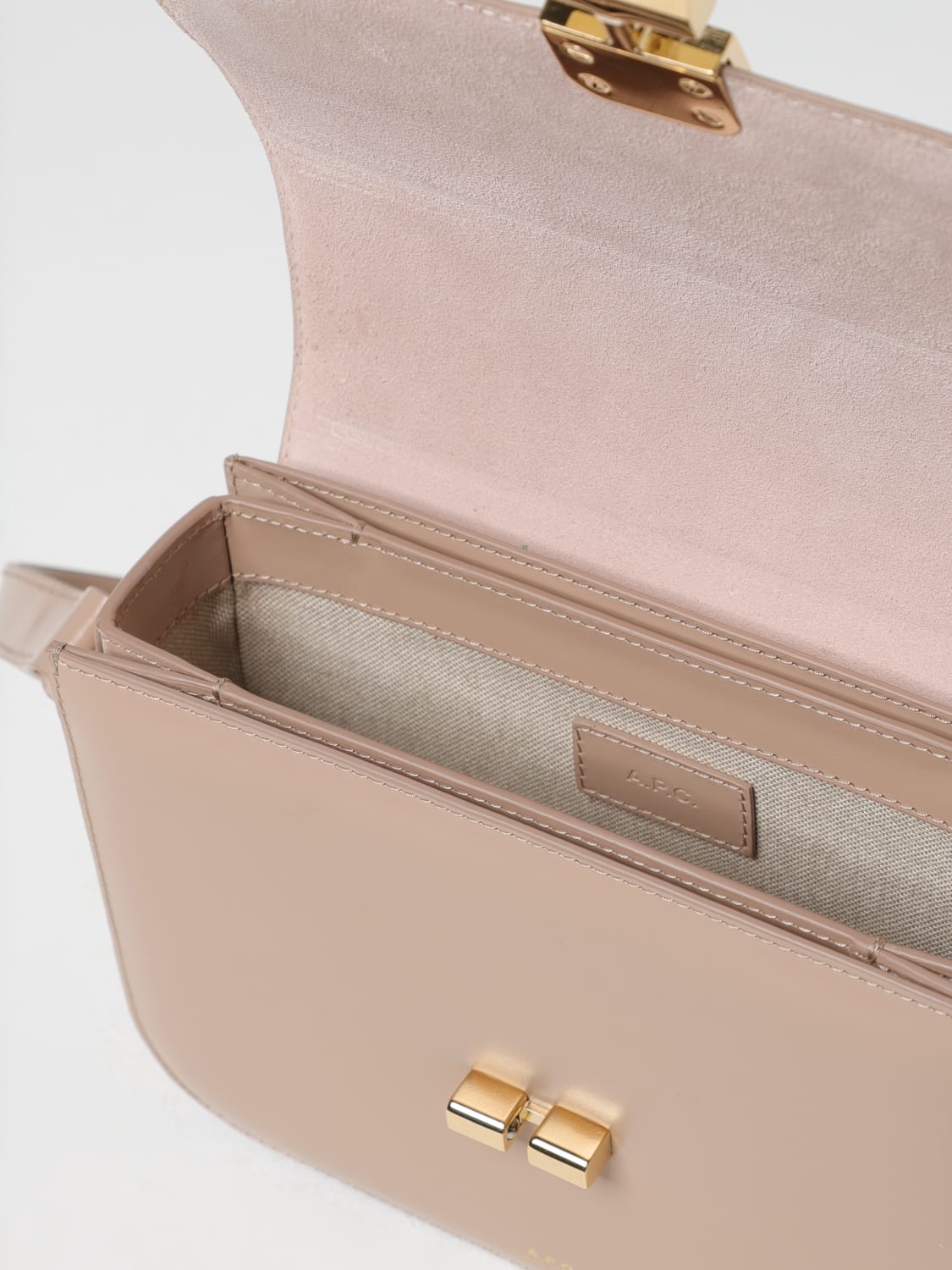 A.P.C. MINI BAG: A.P.C. Grace leather bag, Pink - Img 3