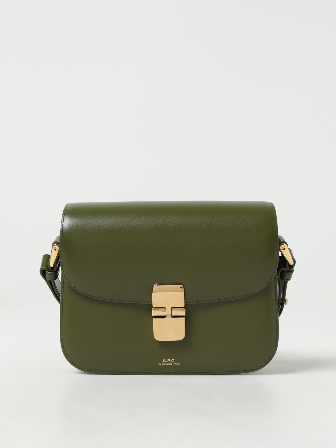 A.P.C. MINI BAG: A.P.C. Grace leather bag, Green - Img 1