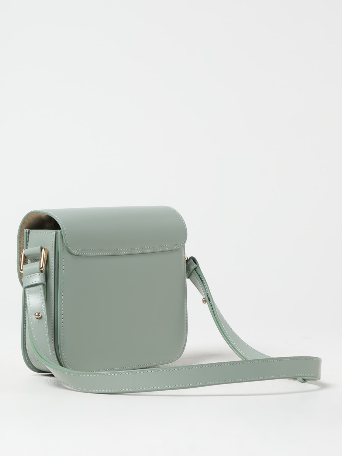 A.P.C. BORSA MINI: Borsa Grace A.P.C. in pelle, Celeste - Img 2
