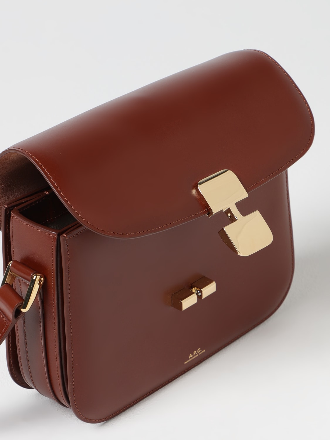 A.P.C. MINITASCHE: Schultertasche damen A.P.C., Braun - Img 3