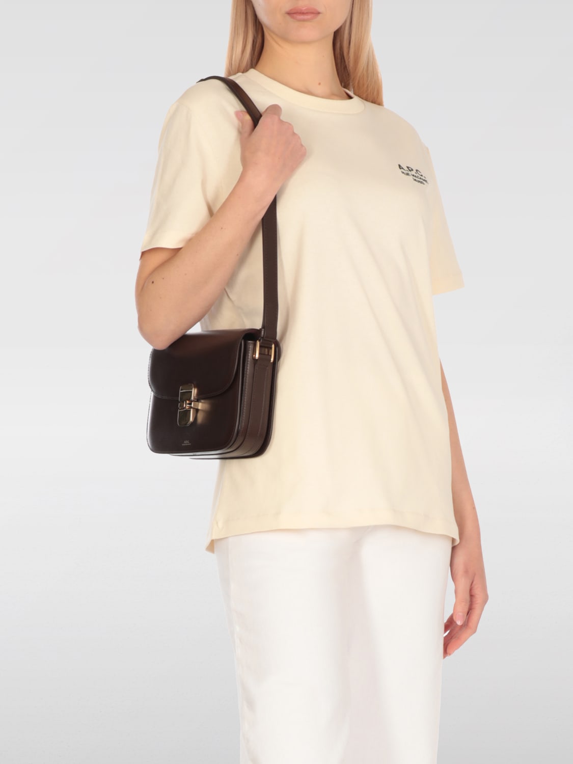 A.P.C. MINITASCHE: Schultertasche damen A.P.C., Burnt - Img 2