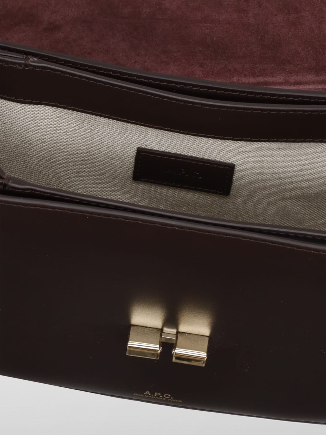 A.P.C. MINITASCHE: Schultertasche damen A.P.C., Burnt - Img 5