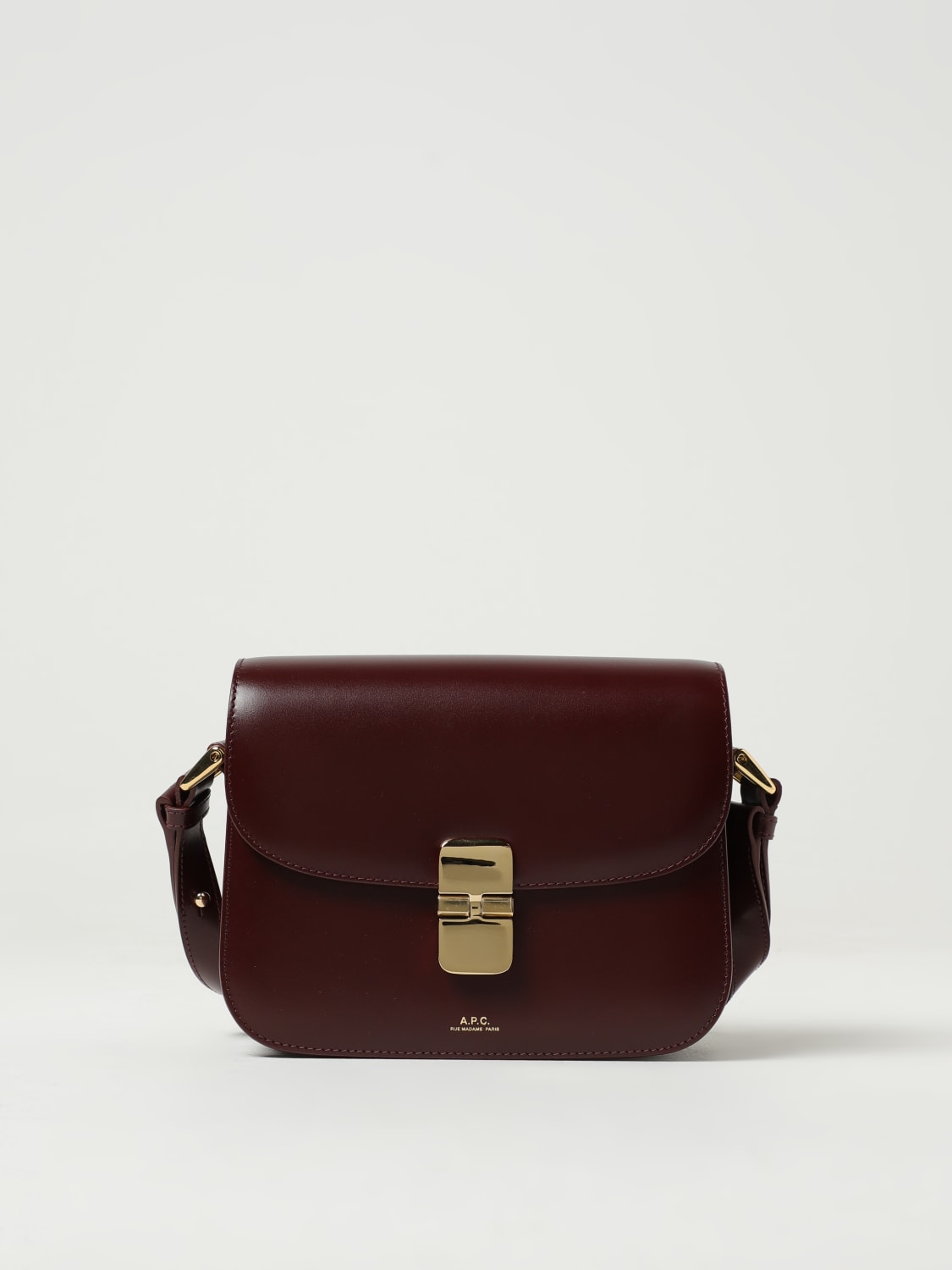 A.P.C. MINITASCHE: Schultertasche damen A.P.C., Weinrot - Img 1