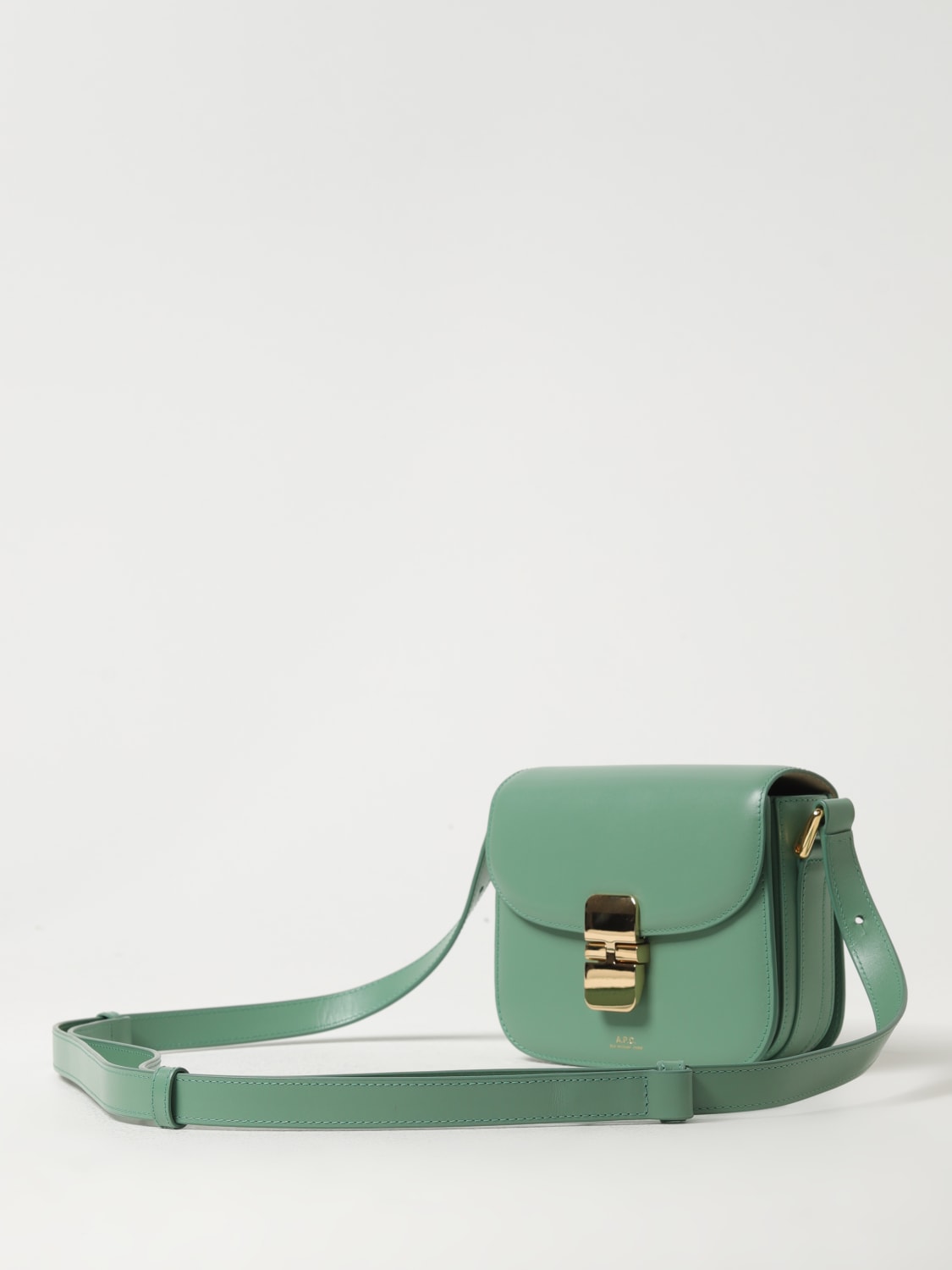 A.P.C. MINI SAC À MAIN: Sac porté épaule femme A.P.C., Menthe - Img 3