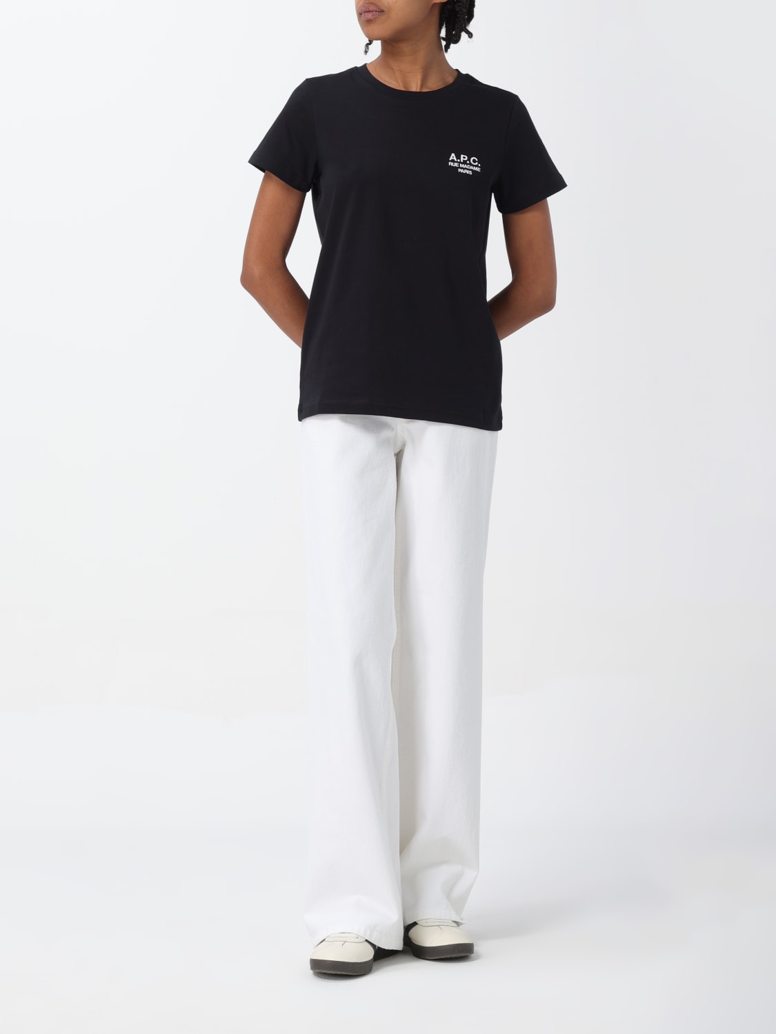 A.P.C. T-SHIRT: T-shirt femme A.P.C., Noir - Img 2