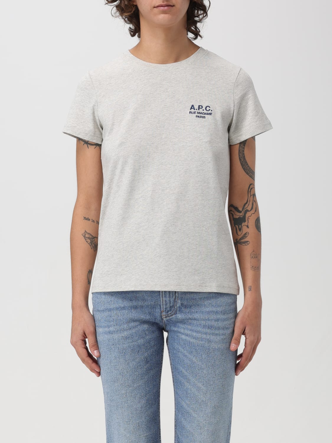A.P.C. T-SHIRT: T-shirt damen A.P.C., Grau - Img 1