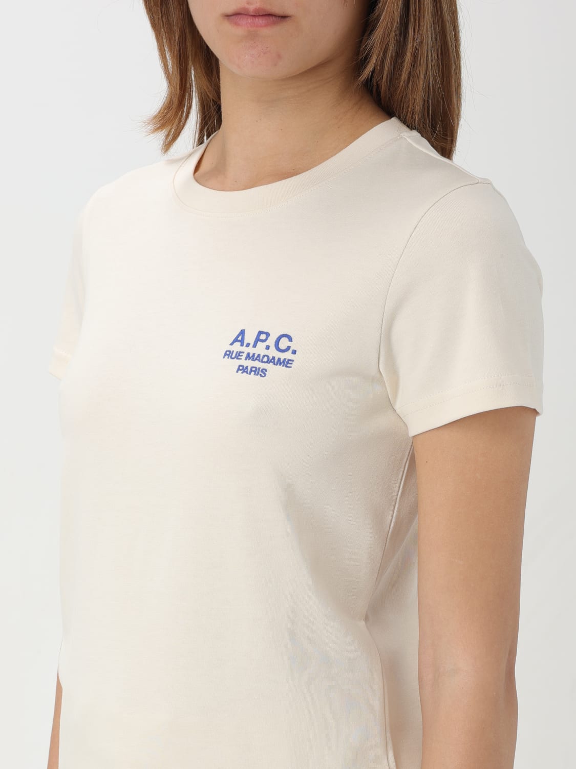 A.P.C. T-SHIRT: T-shirt damen A.P.C., Weiss 1 - Img 3