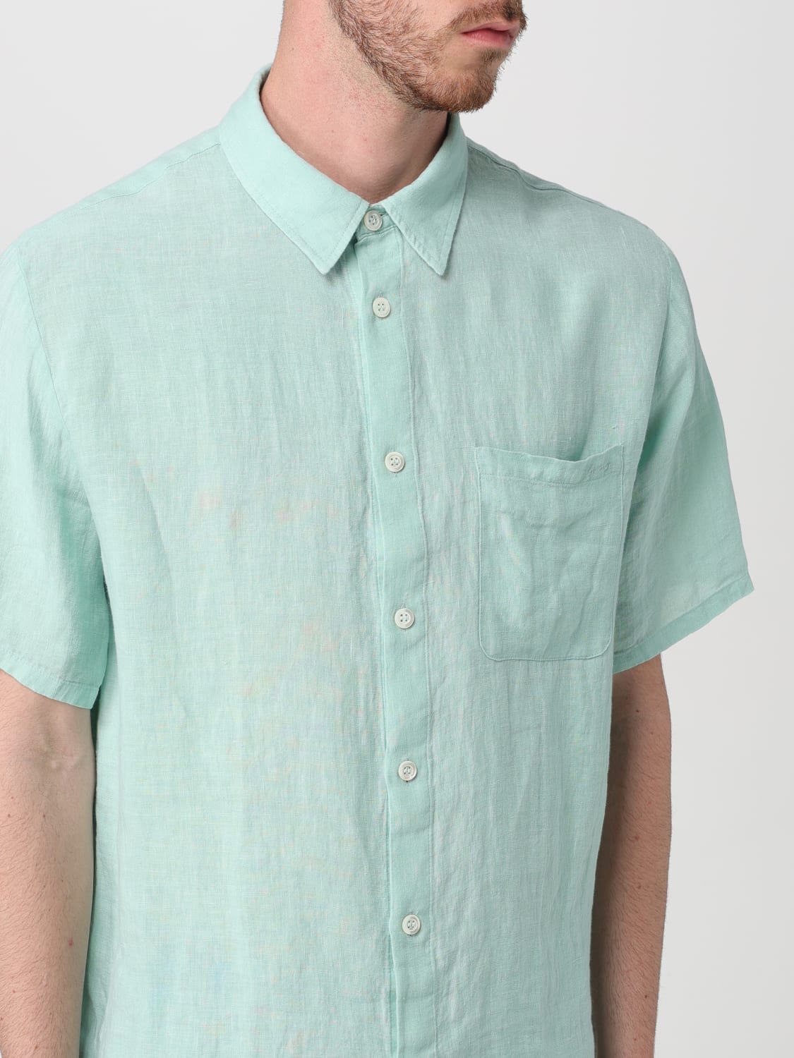 A.P.C. SHIRT: Shirt men A.P.C., Mint - Img 3