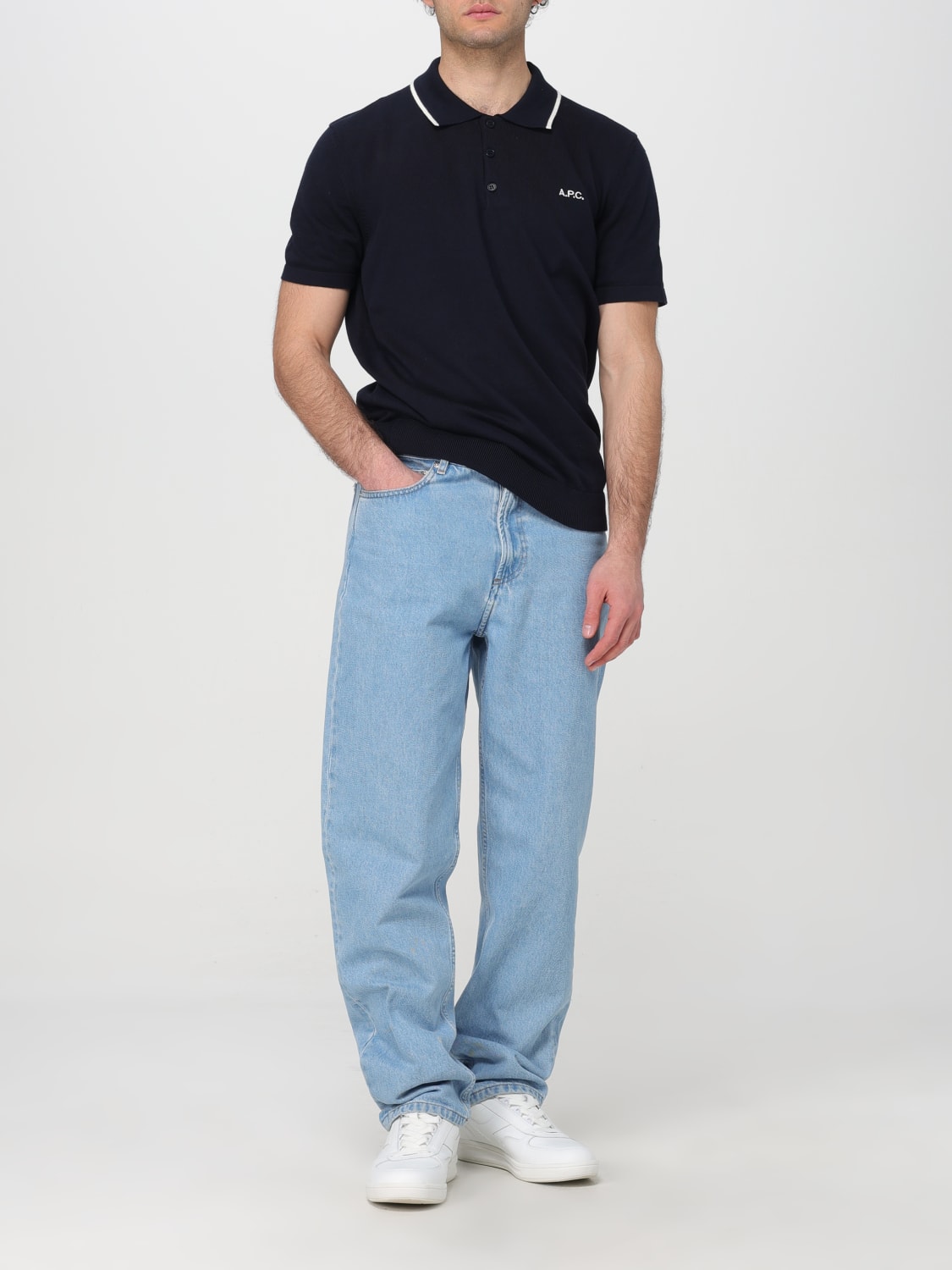 A.P.C. POLO: Pull homme A.P.C., Bleu - Img 2