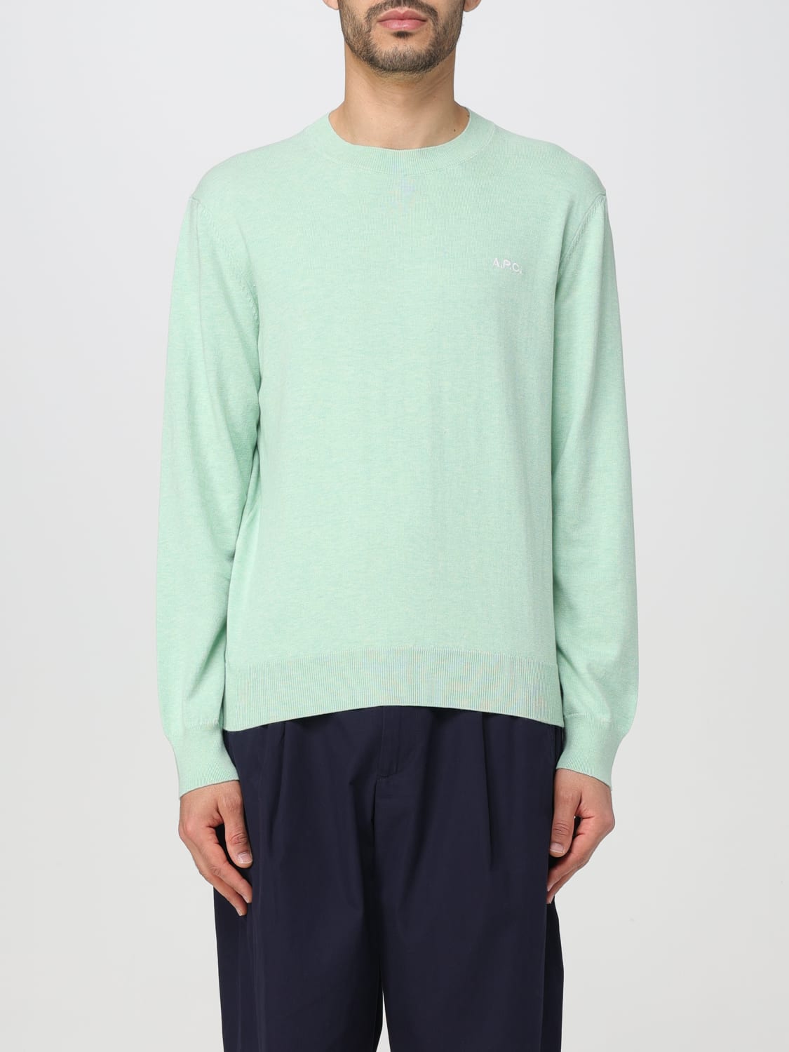 A.P.C. PULL: Pull homme A.P.C., Menthe - Img 1