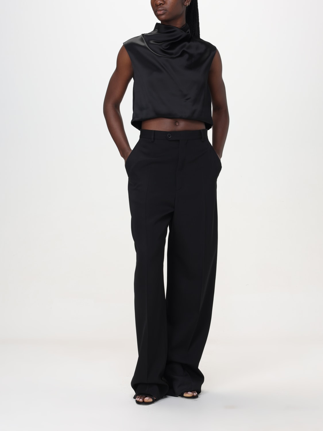 SAINT LAURENT TOP: Top woman Saint Laurent, Black - Img 2