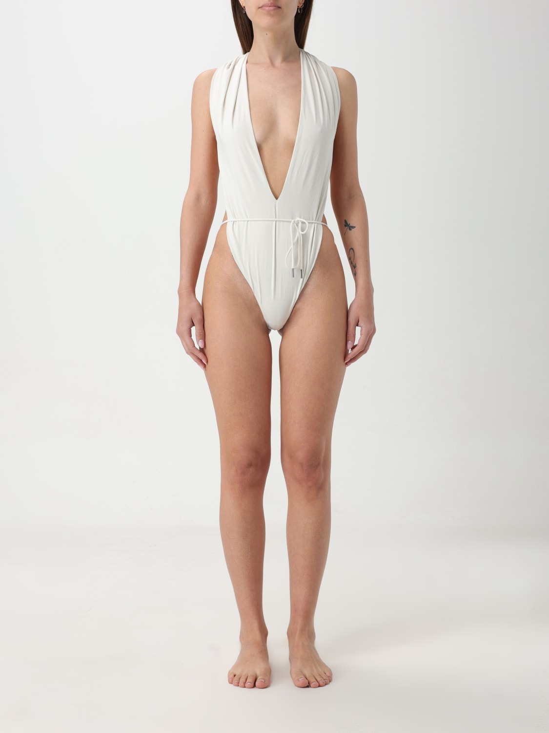 SAINT LAURENT SWIMSUIT: Swimsuit woman Saint Laurent, White - Img 1