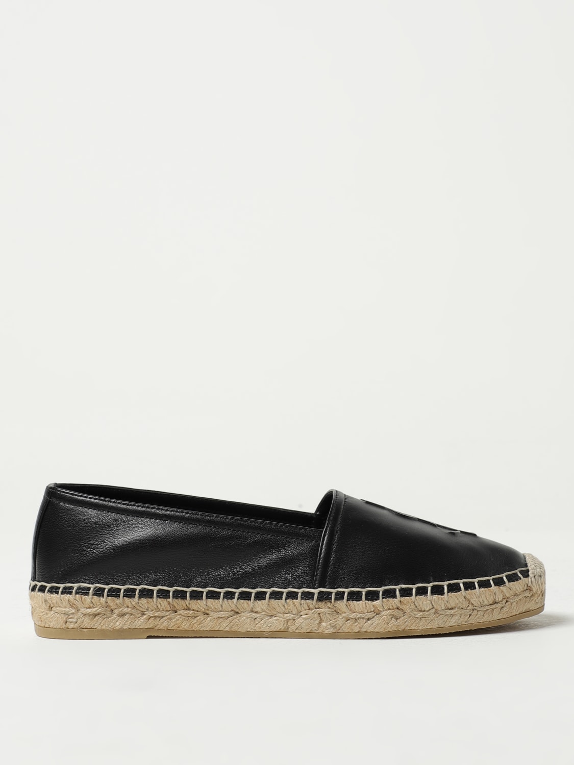 SAINT LAURENT ESPADRILLES: Saint Laurent leather espadrilles, Black - Img 1