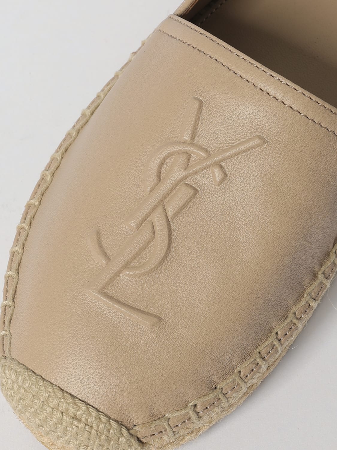 SAINT LAURENT ESPADRILLE: Saint Laurent leather espadrilles, Blush Pink - Img 4