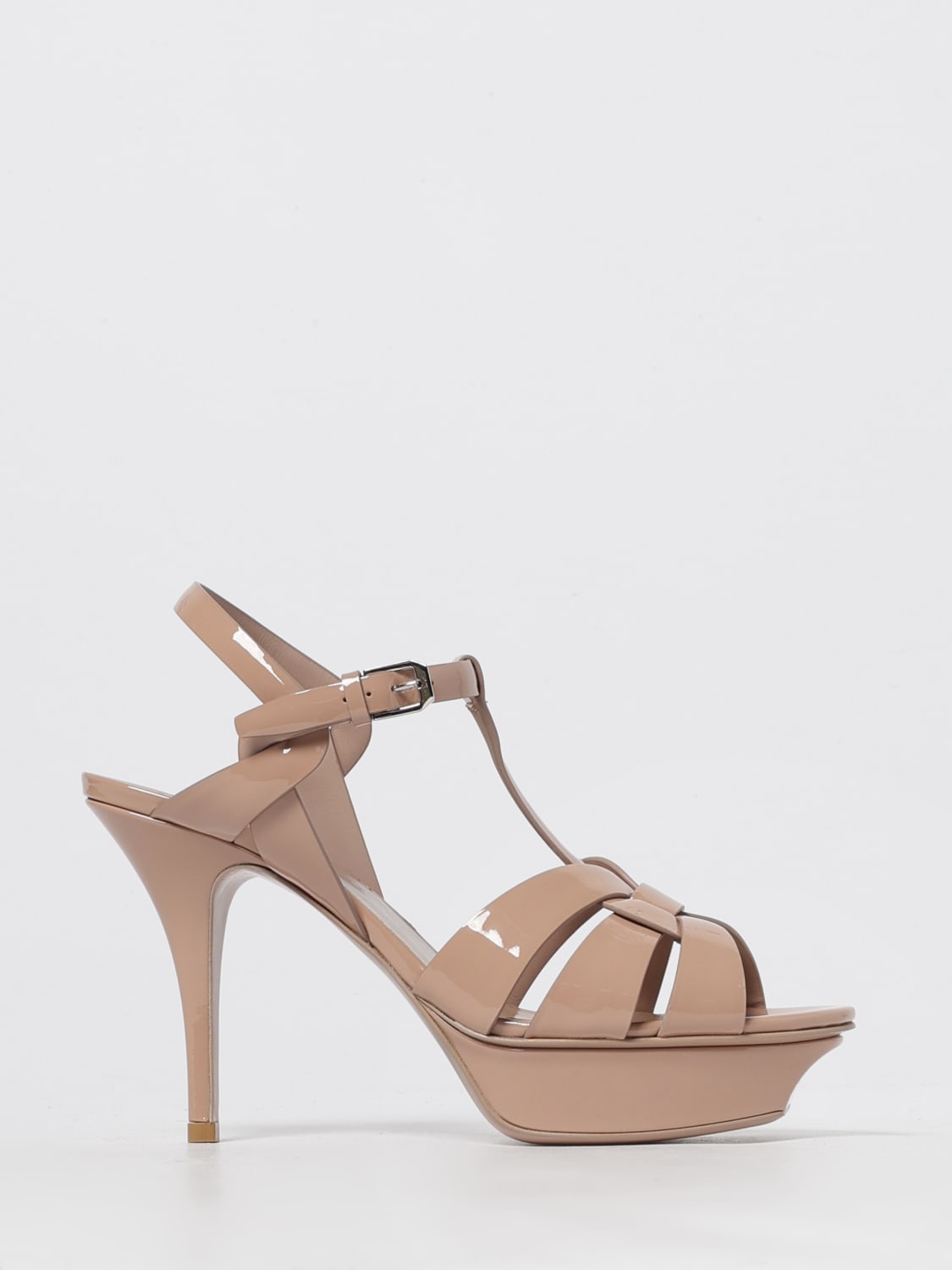 SAINT LAURENT HEELED SANDAL: Shoes woman Saint Laurent, Nude - Img 1