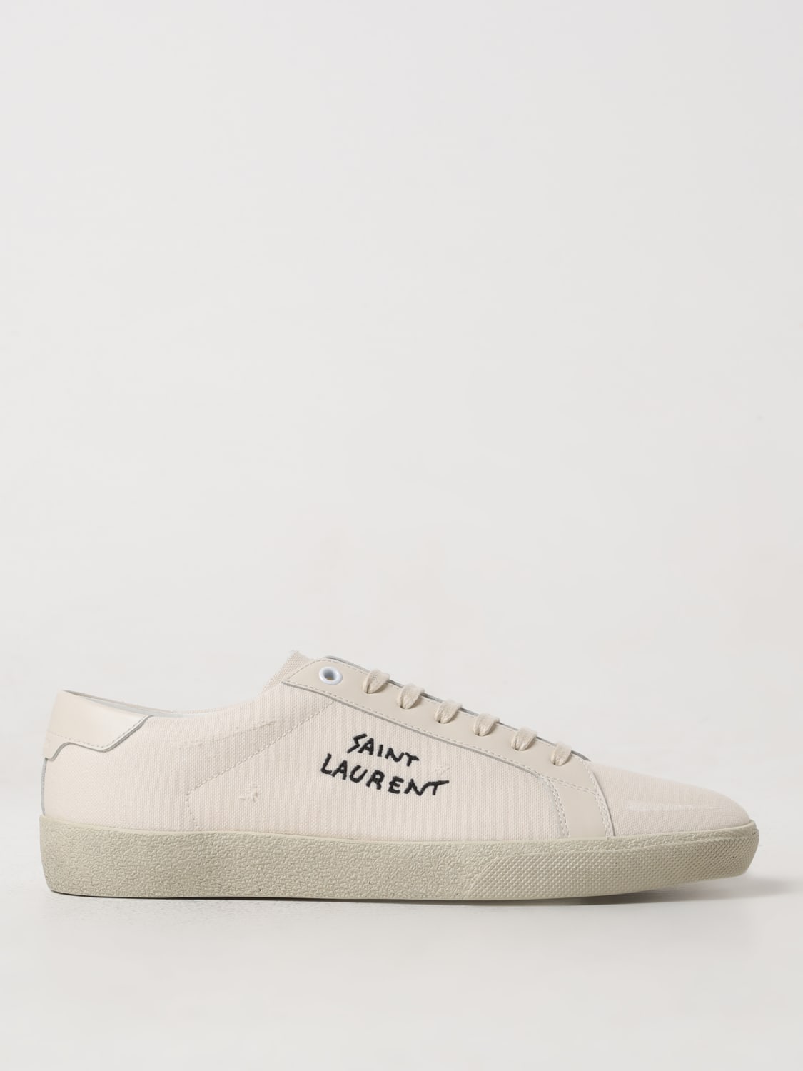 SAINT LAURENT BASKETS: Baskets homme Saint Laurent, Blanc - Img 1