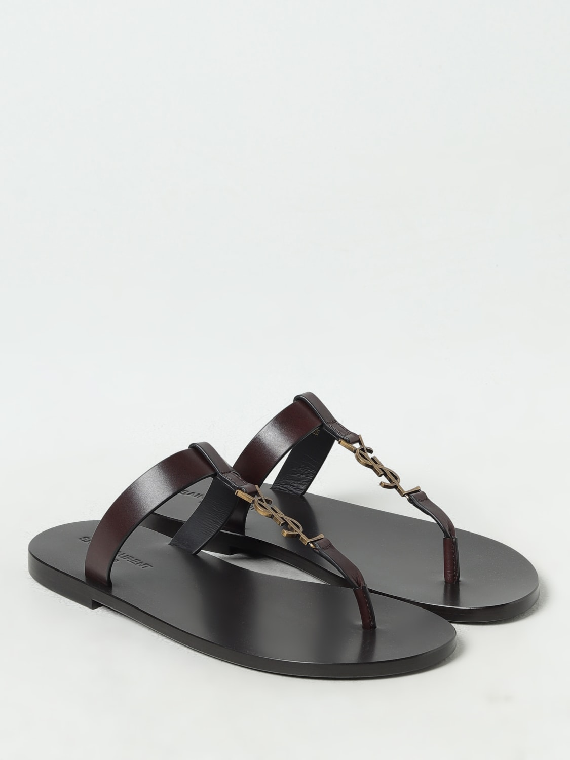 SAINT LAURENT SANDALES: Chaussures homme Saint Laurent, Brun - Img 2