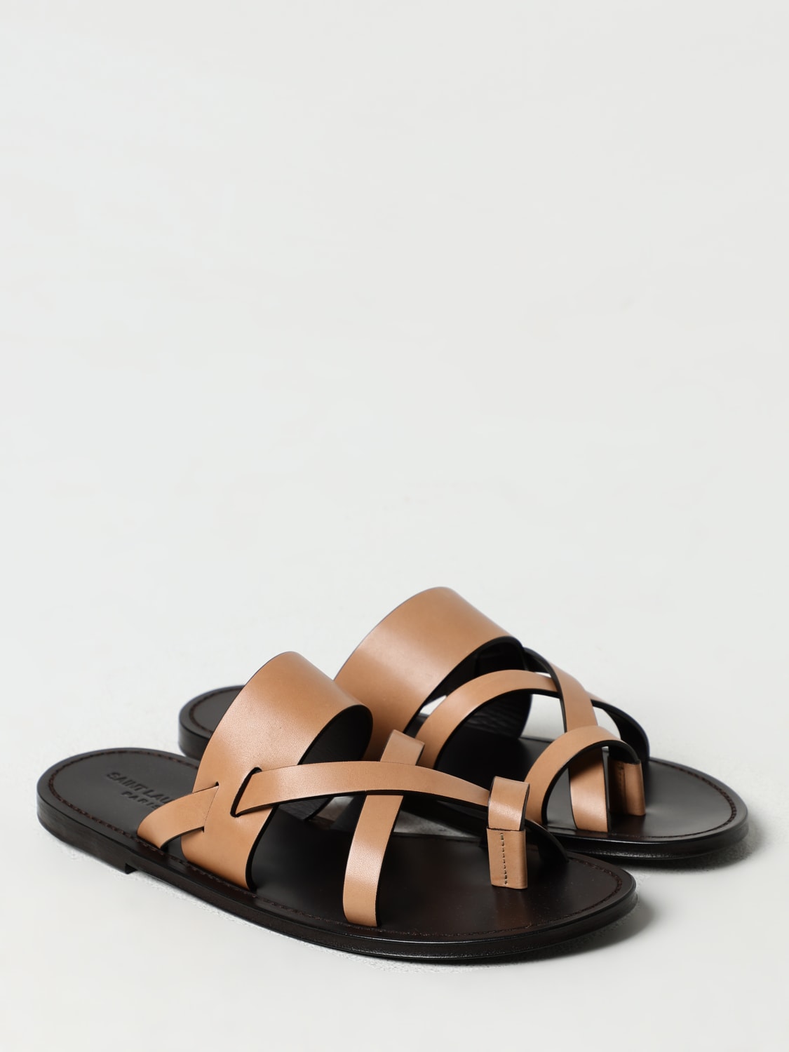 SAINT LAURENT SANDALS: Shoes men Saint Laurent, Leather - Img 2