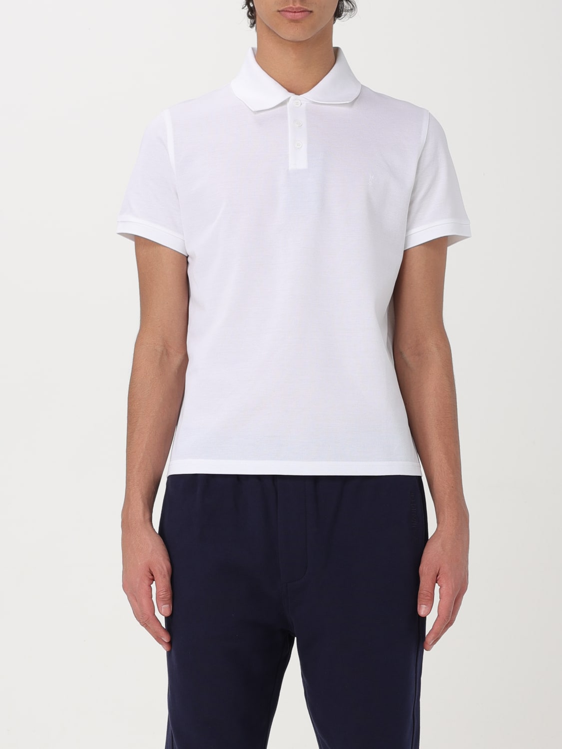 SAINT LAURENT POLO SHIRT: Polo shirt men Saint Laurent, White - Img 1