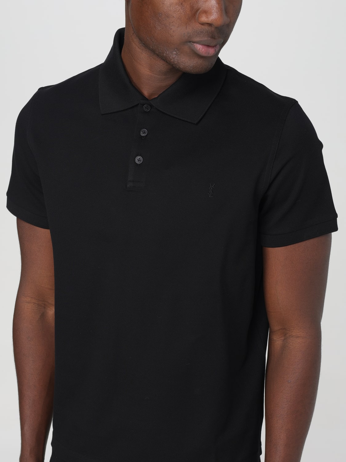 SAINT LAURENT POLO SHIRT: Polo shirt men Saint Laurent, Black - Img 5