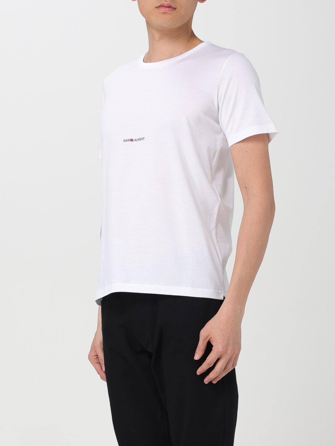 SAINT LAURENT T-SHIRT: T-shirt men Saint Laurent, White - Img 4