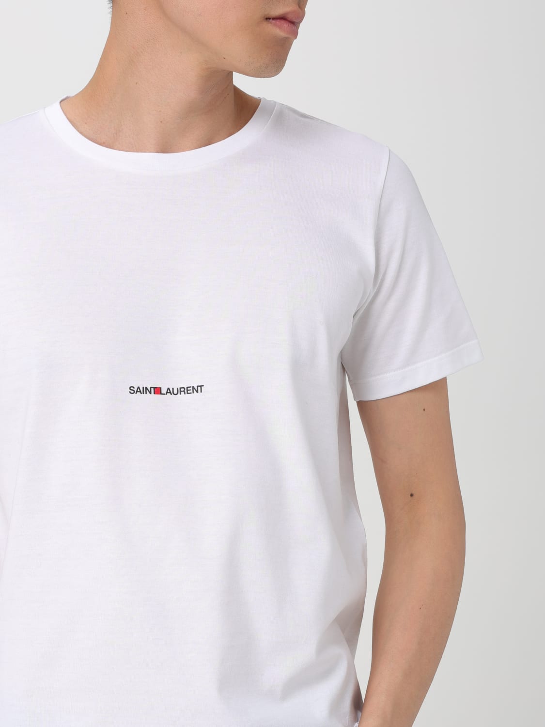 SAINT LAURENT Tシャツ: Tシャツ メンズ Saint Laurent, ホワイト - Img 5