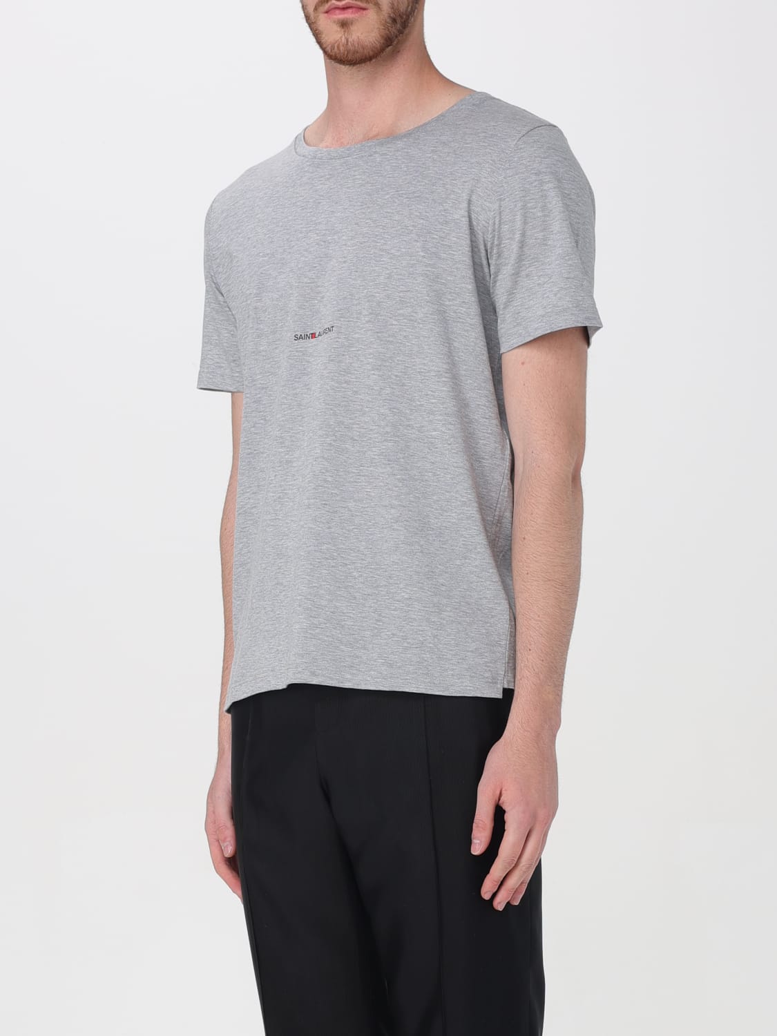 Tシャツ・カットソー SAINT LAURENT Men T-shirt Grey 818532Y37EC 1472 SAINT LAURENT T-SHIRT | Saint Laurent | YSL PT