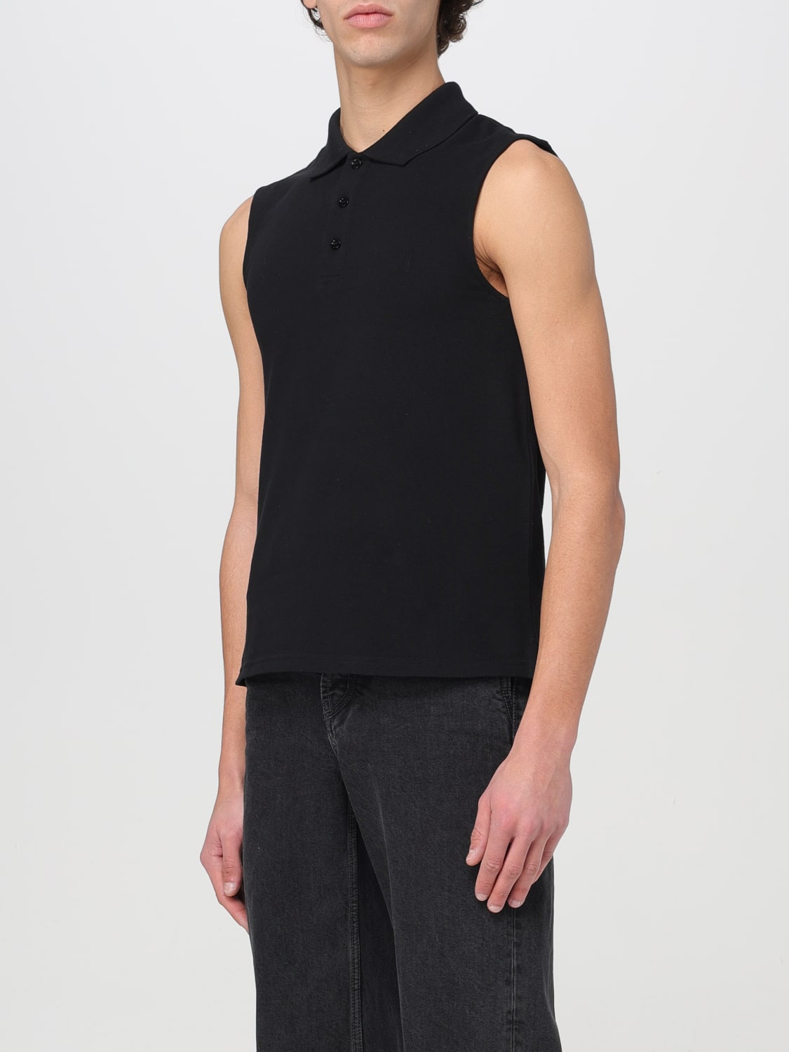 SAINT LAURENT POLO SHIRT: Polo shirt men Saint Laurent, Black - Img 4