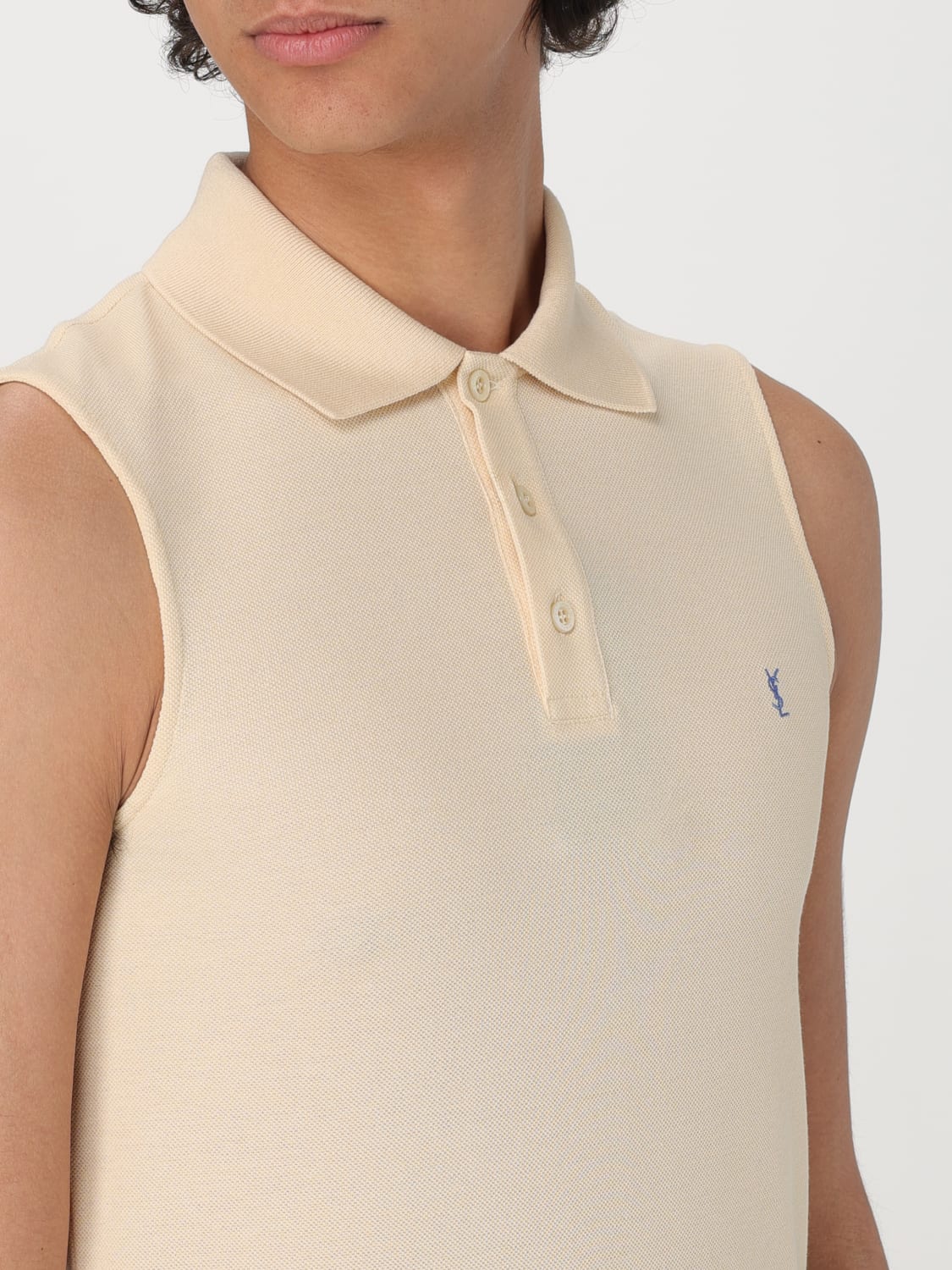 SAINT LAURENT POLO: Polo homme Saint Laurent, Jaune - Img 5