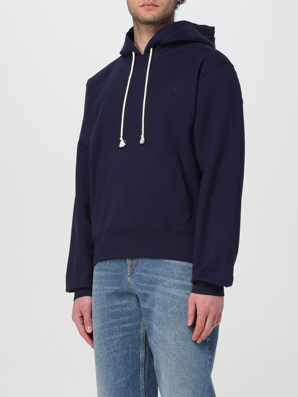 SAINT LAURENT SWEATSHIRT: Sweatshirt men Saint Laurent, Blue - Img 4