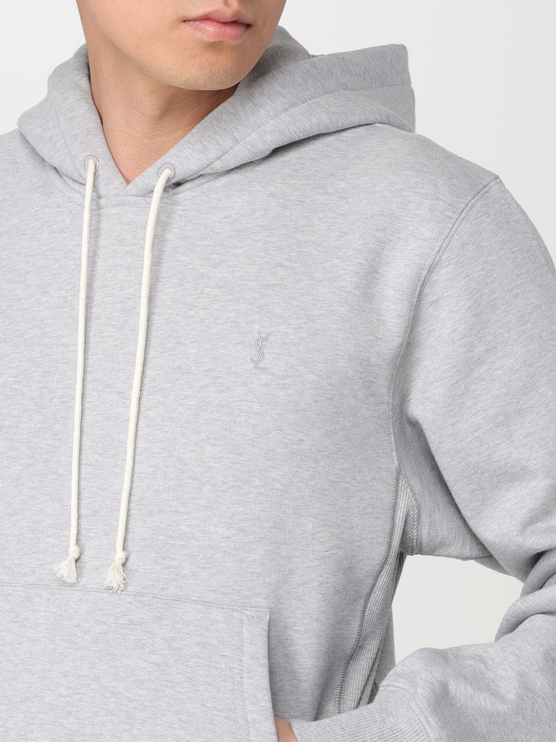 SAINT LAURENT SWEATSHIRT: Sweatshirt men Saint Laurent, Grey - Img 5