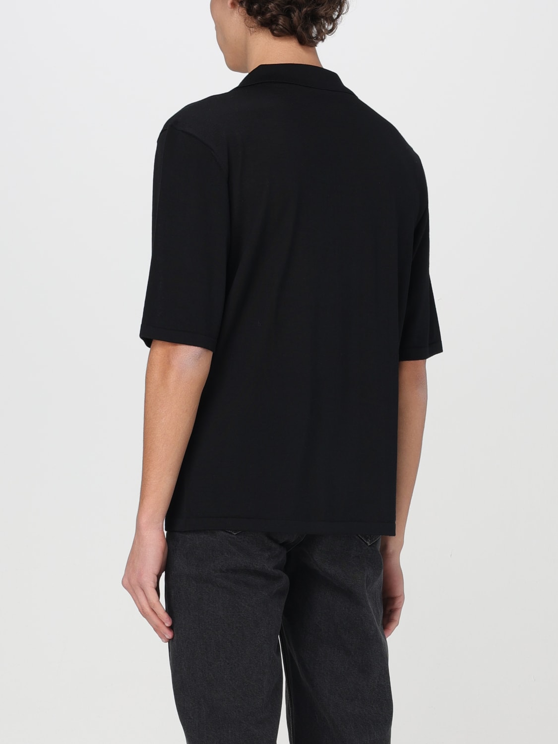 SAINT LAURENT POLO SHIRT: Sweater men Saint Laurent, Black - Img 3