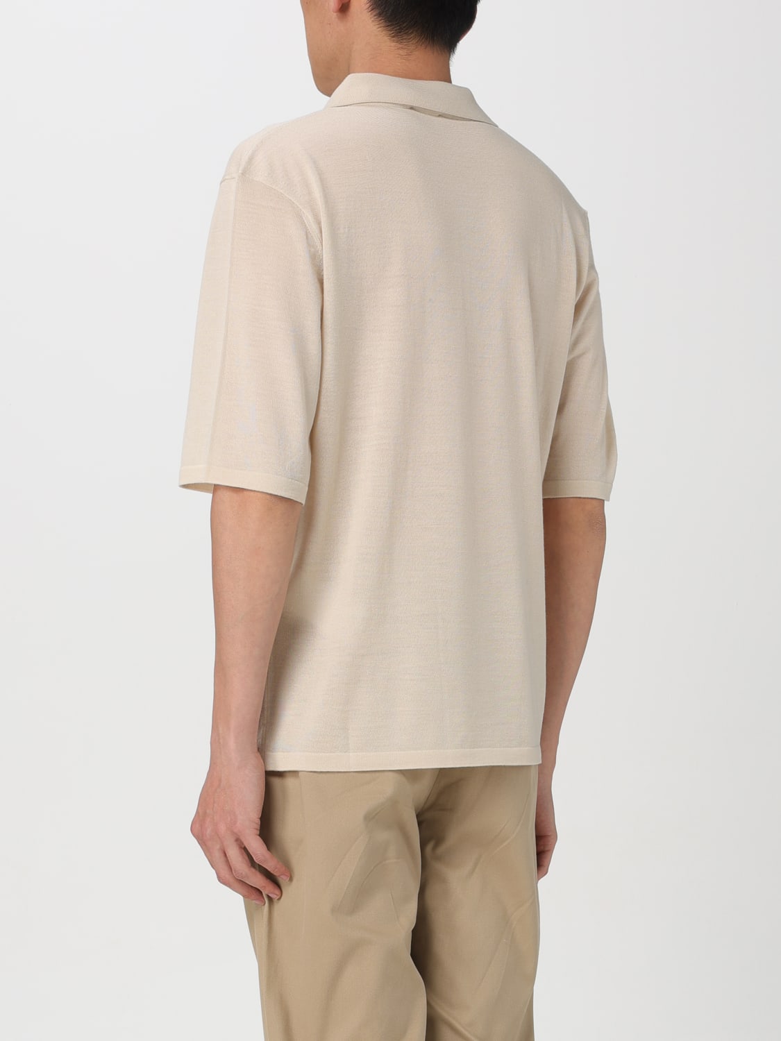 SAINT LAURENT POLO SHIRT: Sweater men Saint Laurent, Yellow Cream - Img 3