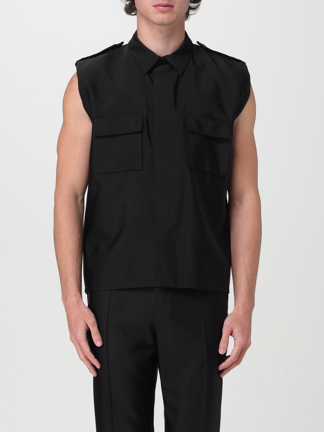 SAINT LAURENT SHIRT: Shirt men Saint Laurent, Black - Img 1