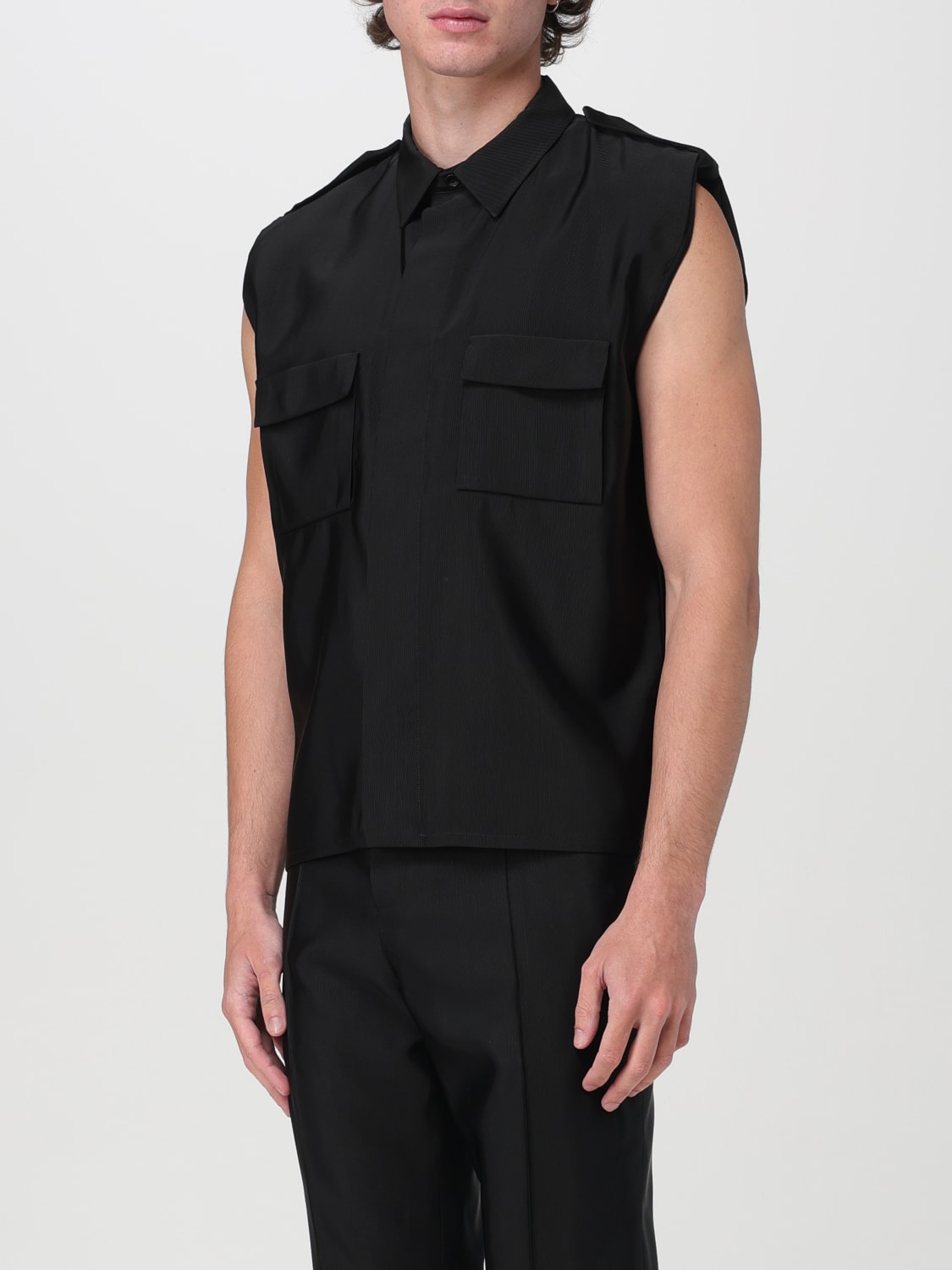 SAINT LAURENT SHIRT: Shirt men Saint Laurent, Black - Img 4