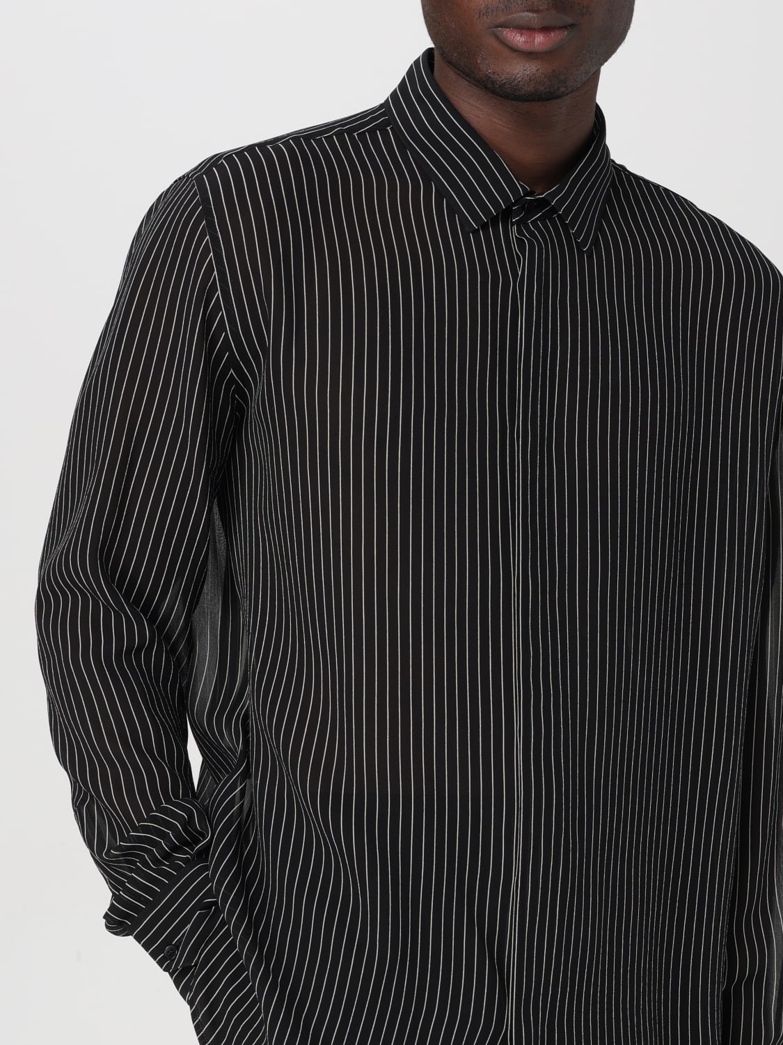 SAINT LAURENT SHIRT: Shirt men Saint Laurent, Black - Img 5