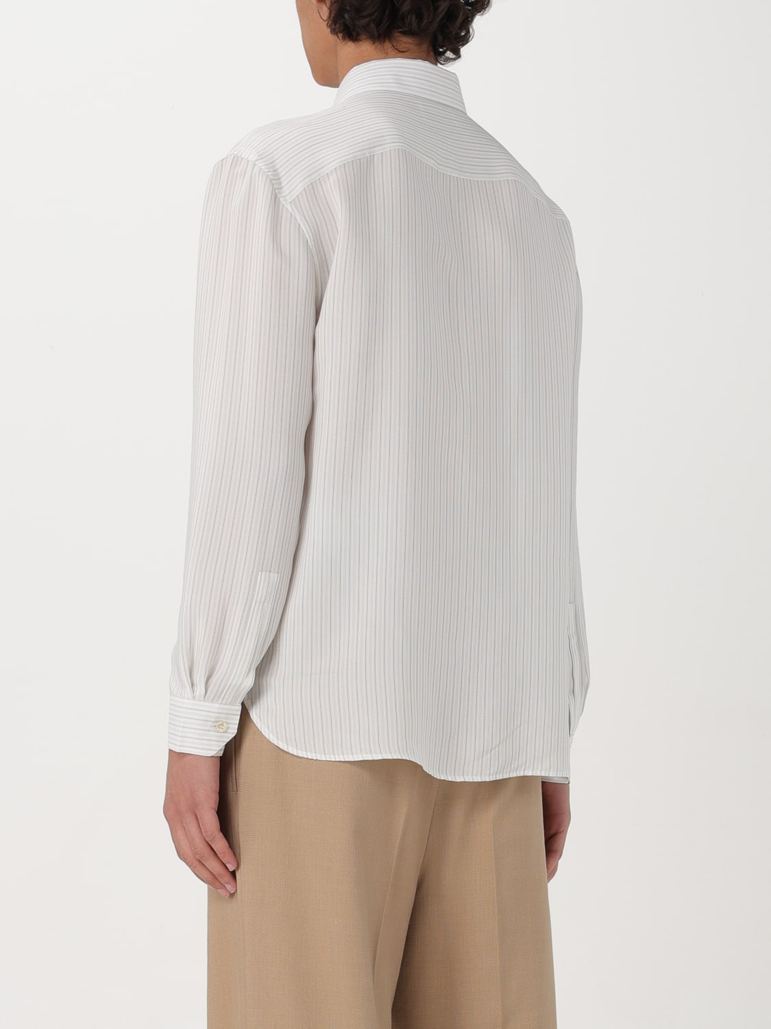 SAINT LAURENT SHIRT: Shirt men Saint Laurent, Yellow Cream - Img 3