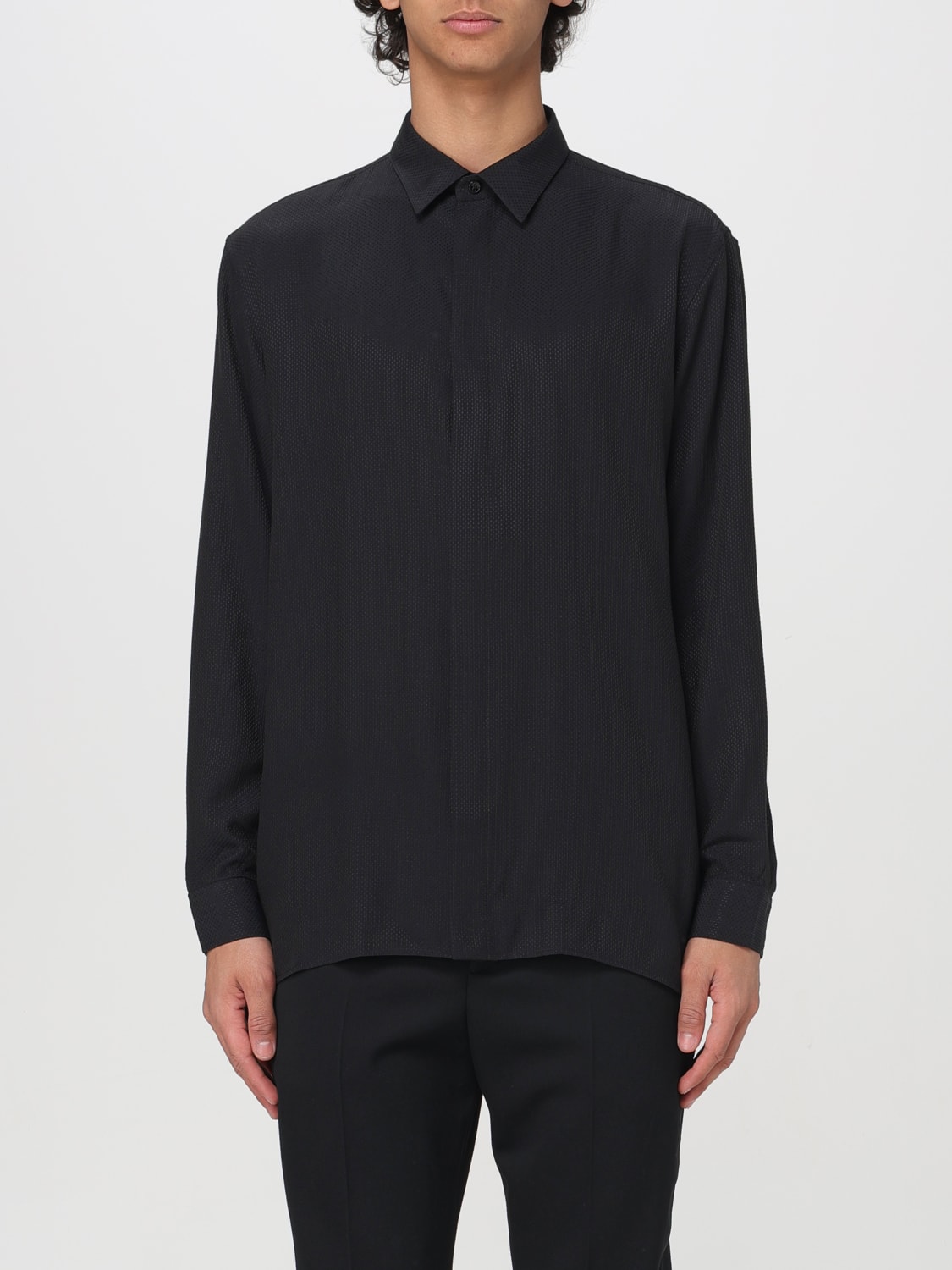 SAINT LAURENT SHIRT: Shirt men Saint Laurent, Black - Img 1