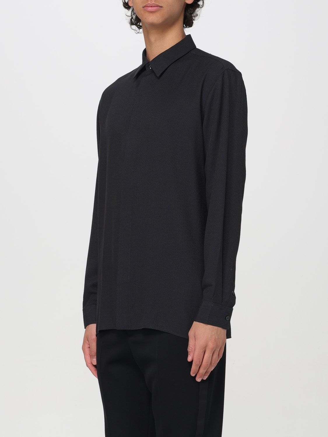 SAINT LAURENT SHIRT: Shirt men Saint Laurent, Black - Img 4