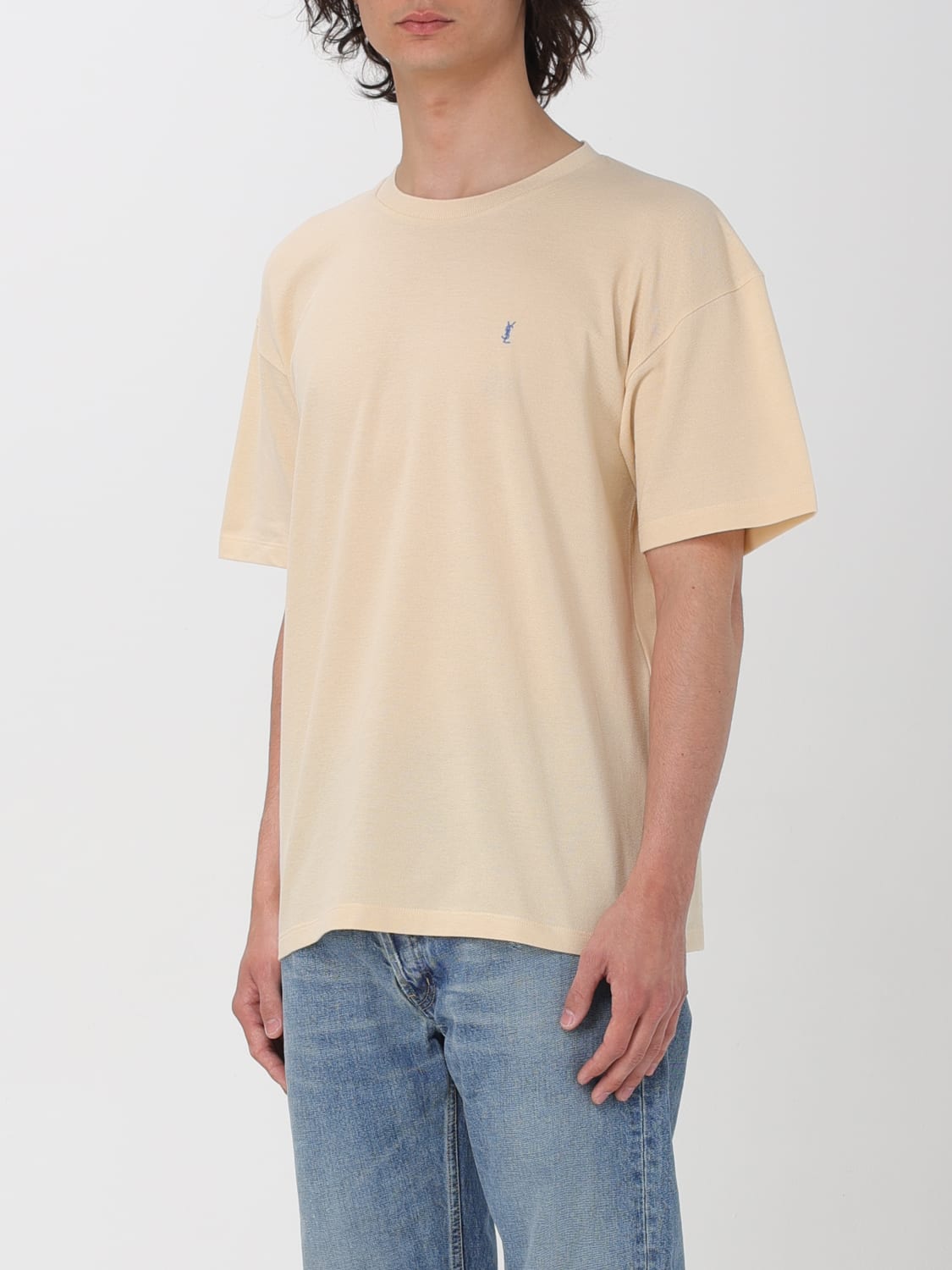 SAINT LAURENT T-SHIRT: T-shirt men Saint Laurent, Blue - Img 4