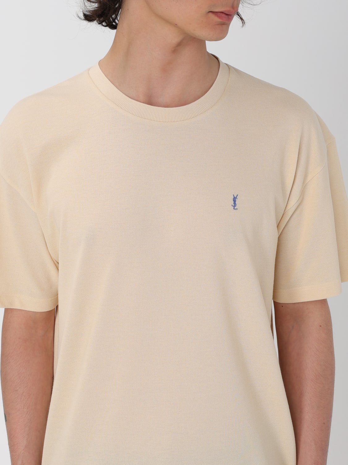 SAINT LAURENT T-SHIRT: T-shirt men Saint Laurent, Blue - Img 5