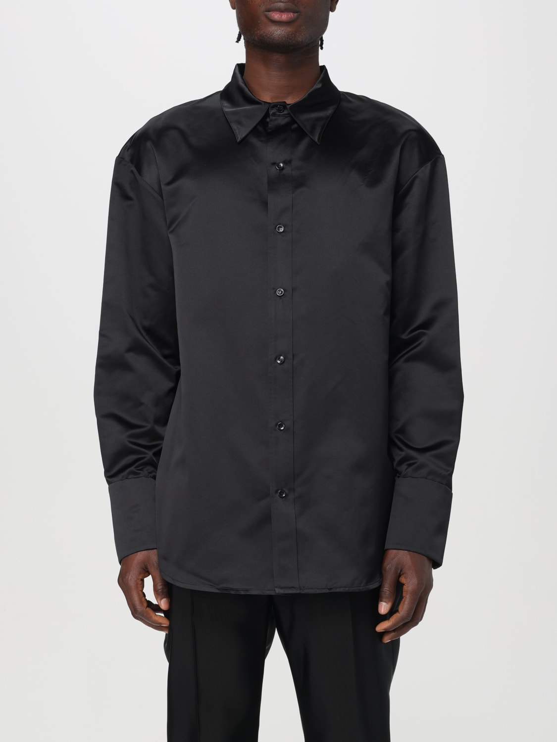 SAINT LAURENT SHIRT: Shirt men Saint Laurent, Black - Img 1