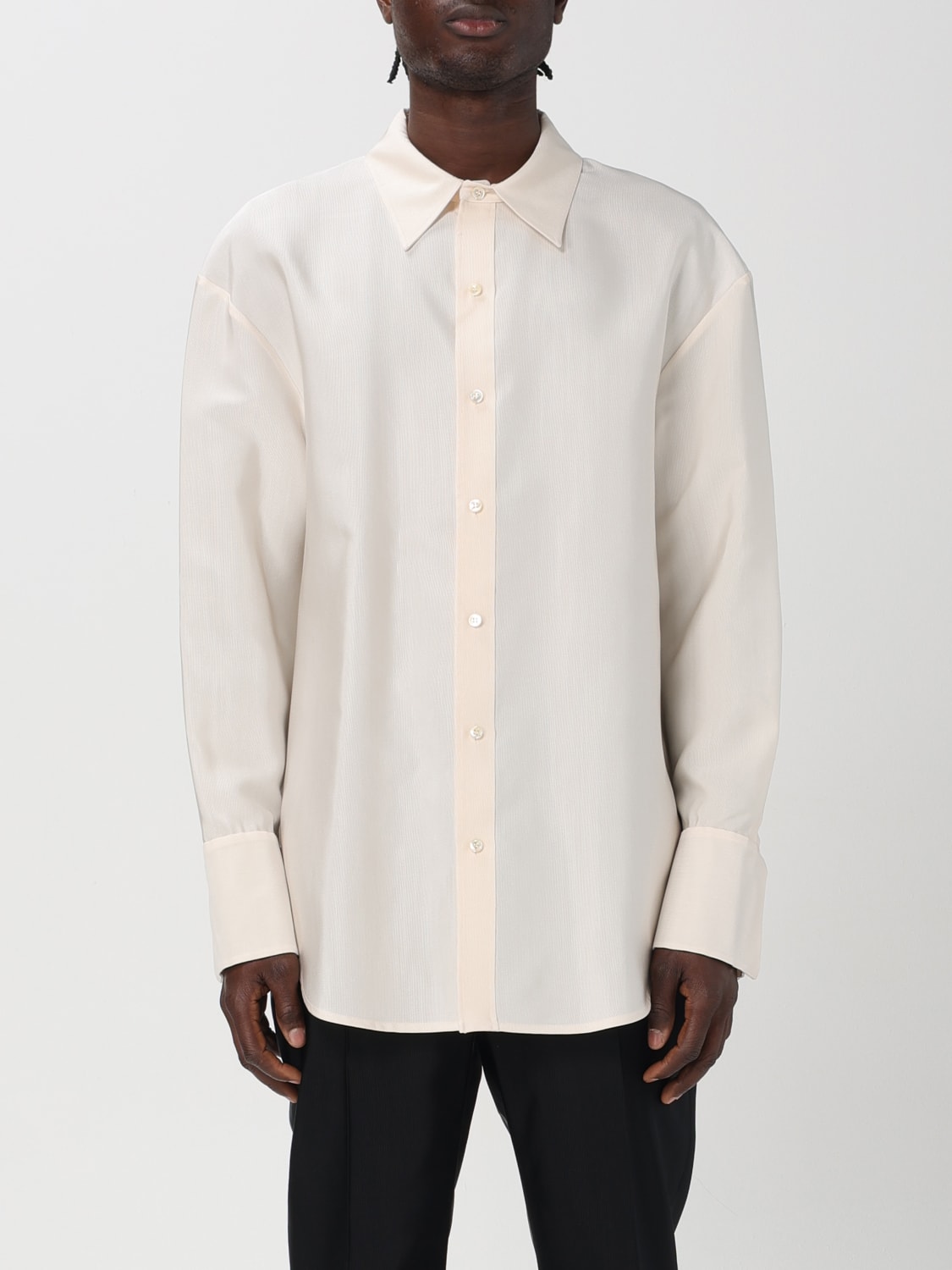 SAINT LAURENT SHIRT: Shirt men Saint Laurent, Natural - Img 1