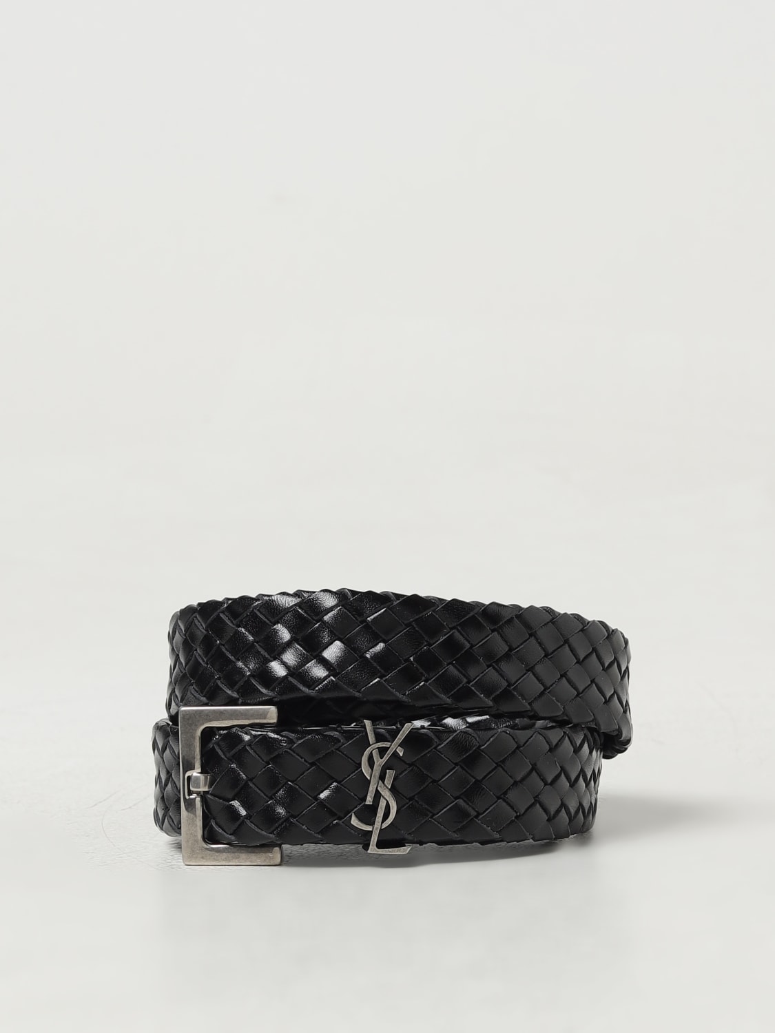 SAINT LAURENT: Belt men - Black | Saint Laurent belt 777315AAC78 online at  GIGLIO.COM